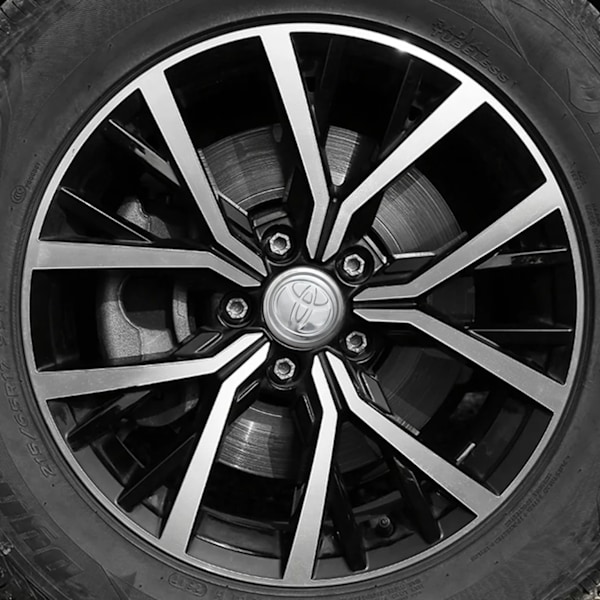 4-pak - Toyota Center Caps / Hjulkapsel Emblemer - B 75 57mm - Silver