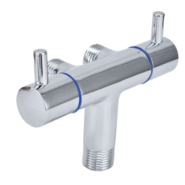 G1/2-uroskierteinen kulmaventtiili 1 tulo 2 lähtöä kylmän veden hanahaaroitusventtiili 2 kahvalla