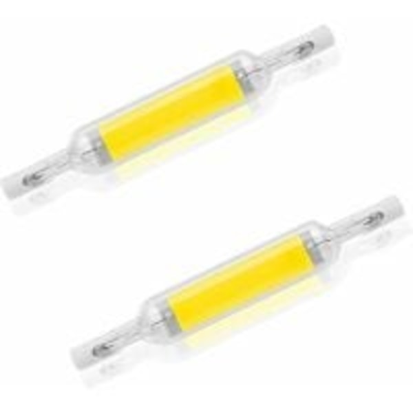 2 kpl R7S 10W 78mm himmennettävä LED-lamppu, viileä valkoinen 6000-6500K 100W