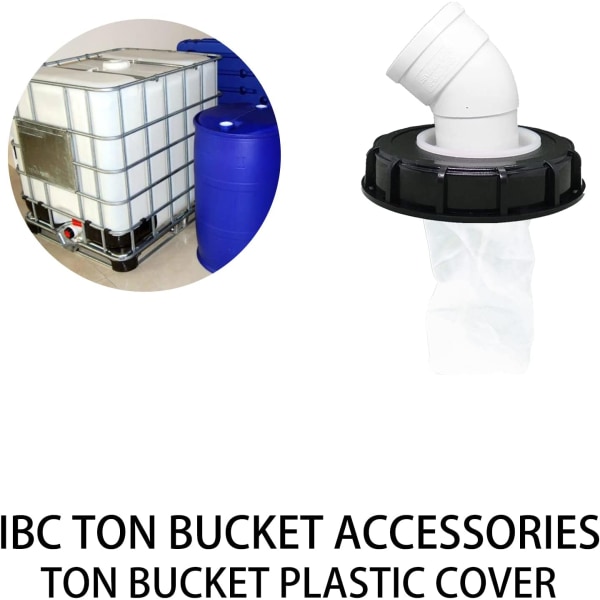 IBC-lockfilter, nylontvättbar IBC-tanklock med lock, IBC-tanktil