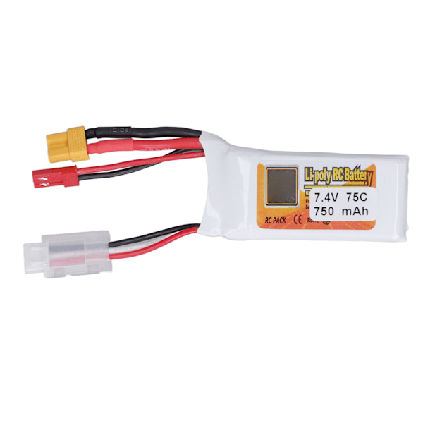 Lipo-batteri 2S 75C 750mAh 7,4V Li Poly RC-batteri med JST XT30-kontakt för QAV250 Racing Quadcopter