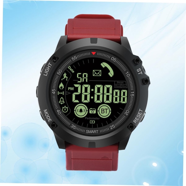 Smart Watch Utomhussport Löpning Timing Simning Vattentät Multifunktionell Red