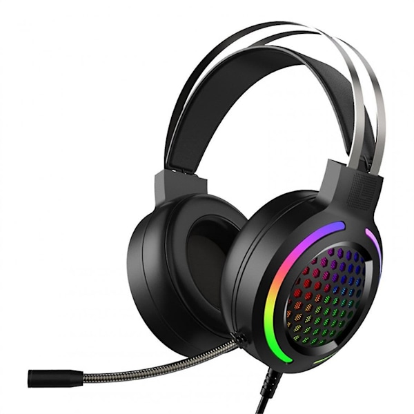 Stereo Hörlurar Gaming Hörlurar Mikrofon Öra Gaming Hörlurar Dubbla 3.5mm Headset