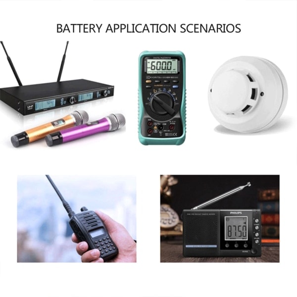 6600mAh 9V Li-ion Ladattava Akku Mikrofoniin Yleismittariin RC Leluun Kameraan Yleismittariin Mikrofoniin Metallinpaljastimeen