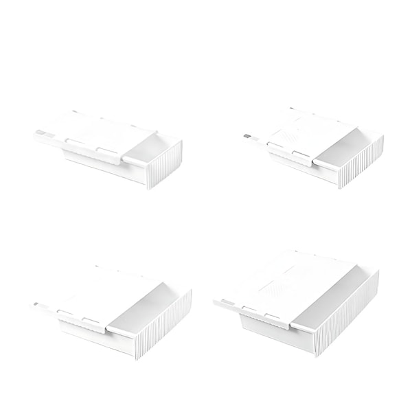 Vit förvaringslåda för skrivbord, självhäftande och hållbar skrivbordslåda small size