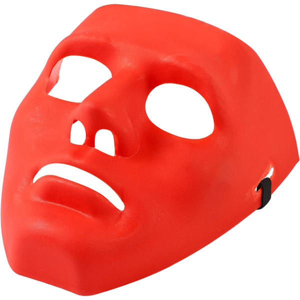 Halloween-mask Vanlig kostym Vuxenoutfit Skrämmande skrämmande skräckfest Ansikte Finklänning Cosplay Red 5 Masks