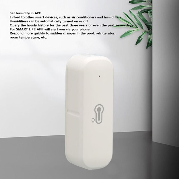 Zigbee Anslutning WiFi Hygrometer Termometer Inomhus Utomhus Trådlös Temperatur Luftfuktighet Sensor Monitor med Alarm{sl】