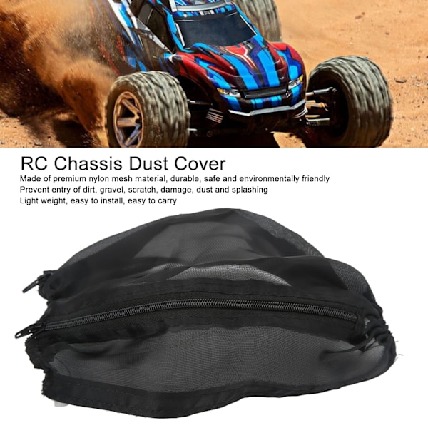 RC chassidammsskydd, chassi ventilerande dammskydd för Tamiya TT01 TT02 1/10 RC bil A
