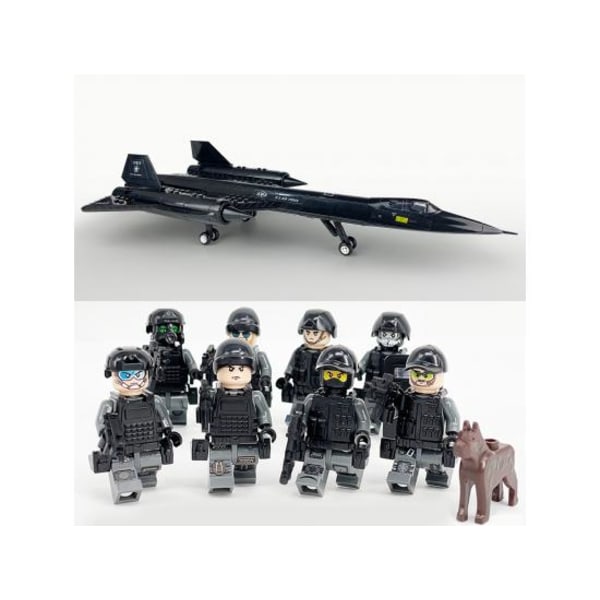 Military series assembled villain 8 minifigures