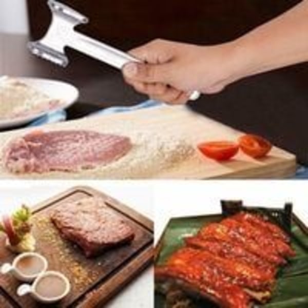 Köttmörningshammare Dubbelsidig Spik Kötthammare, Modell: Svart