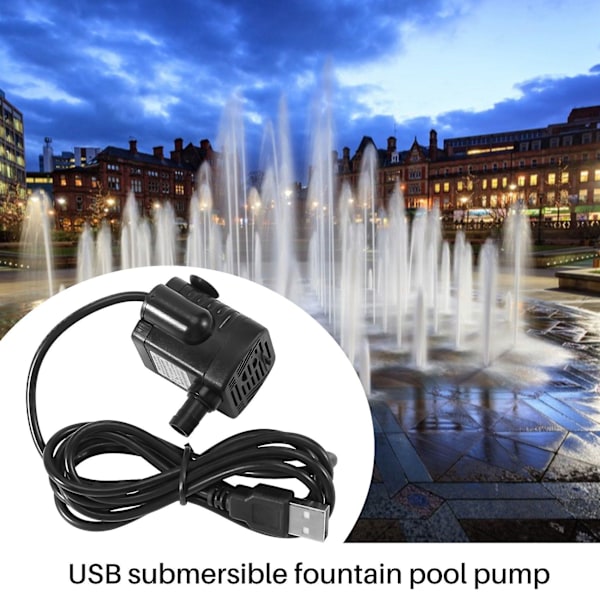 Dc 3.5v -9v 3w Usb Nedsänkbar Vattenpump Akvarium Fontän Dammpump