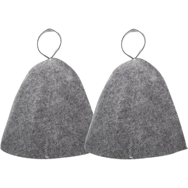2 kpl saunahattuja huovasta, uimalakki, päänsuoja, imukykyinen saunahattu saunaan, suihkuun, kylpyhuoneeseen, höyryhuoneeseen A 2pcs