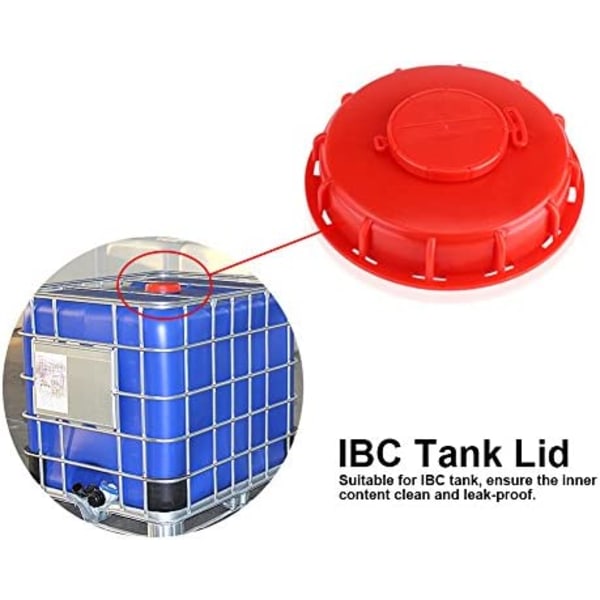 IBC Tanklock, IBC Tote Lock Tanklock för flytande vatten, Röd Pl Breathing caps