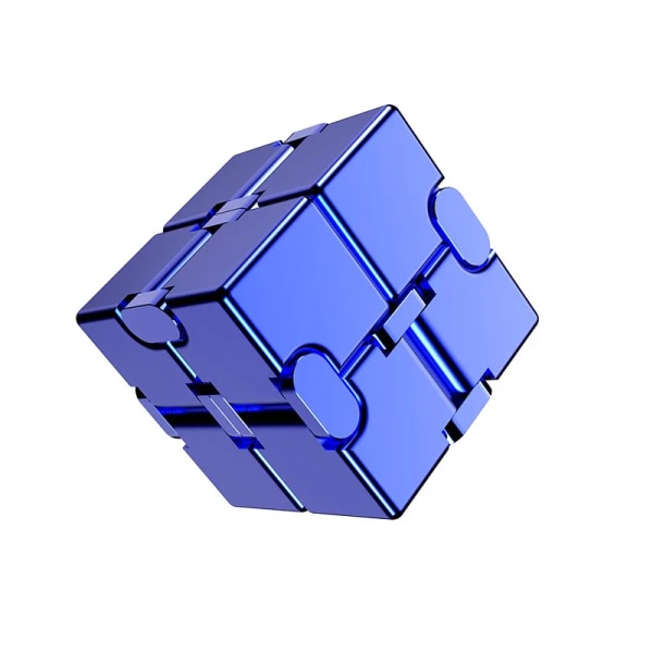 Metall Infinity Cube Anti Stress Aluminiumlegering Lätt att Spela Kontor Flip Cubic Fidget Toy genshin Vuxna Ångestlindring qiyi anpassad