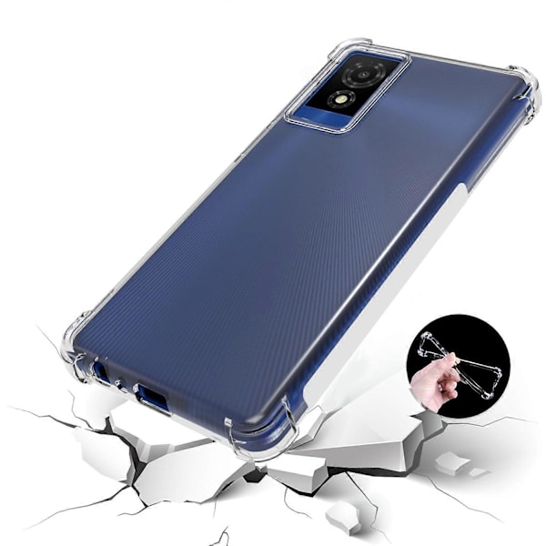 Til TCL 501 TPU Cover Gennemsigtig Stødsikker Beskyttende Mobiltelefon Cover