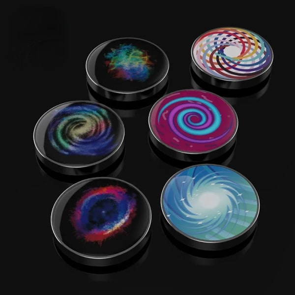 Fidget-leksaker EDC Star Gyro Gyroskop i rostfritt stål Luminous Desktop Rotation Desk Toy Spinning Tops för vuxna barn