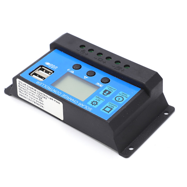 Automatisk solcellsladdningsregulator MPPT PMW Stor kraft 5V 3A USB-utgång LCD HD-skärm