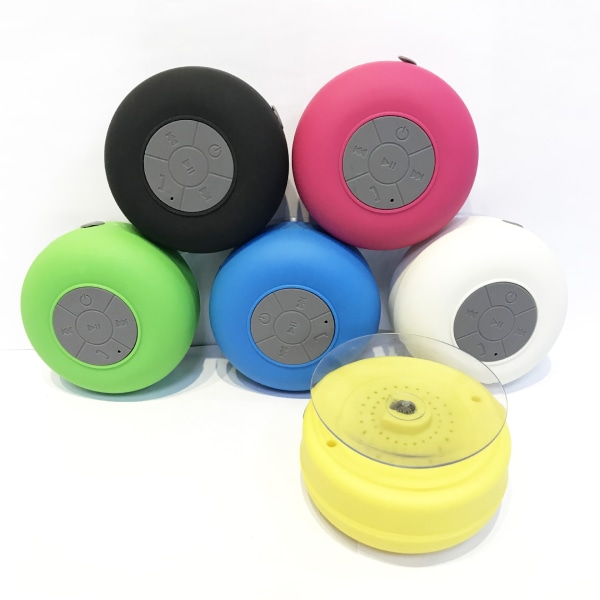 Vattentät Bluetooth-högtalare med sugpropp (gul)