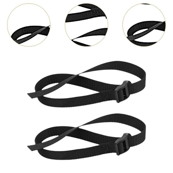 2x Fotremmar för Roddmaskin Portabla Universella Lätta att Installera Tillbehör