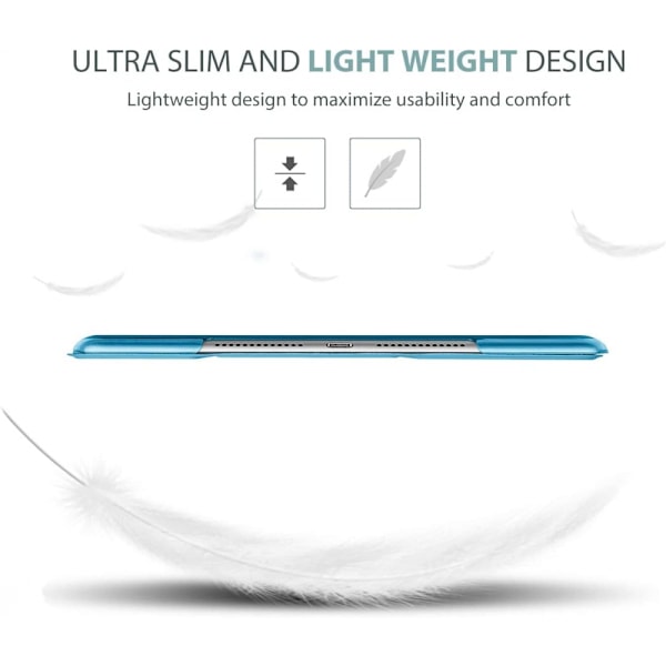 Sininen Smart-kotelo iPad Air 2:lle, erittäin ohut ja kevyt jalustallinen suojakotelo iPad Air 2:lle (A1566 A1567){sl}