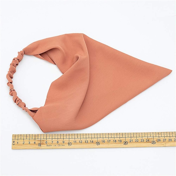 6-pak hårbånd ensfarvede bandanas ensfarvede elastiske hårbånd til piger (3-h)