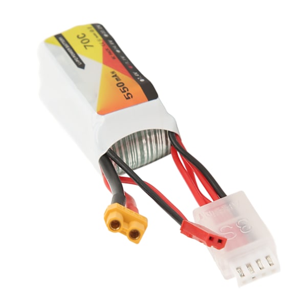 11.1V 550mAh 70C 3S Lipo Battery with JST XT30 Plug Spare Parts for LS180 RC Racing Car Quadcopter