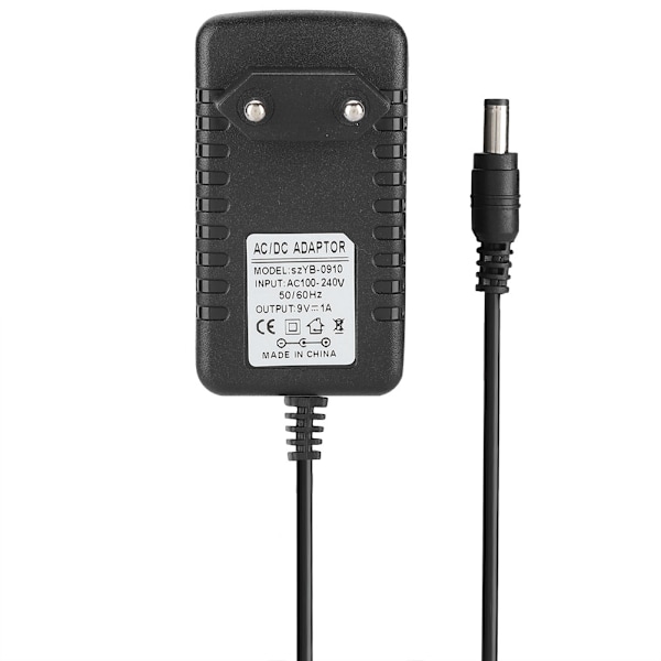 Varmebestandig Li-ion opladningsadapter 9V/1A Hurtig opladning med flertrinsbeskyttelse