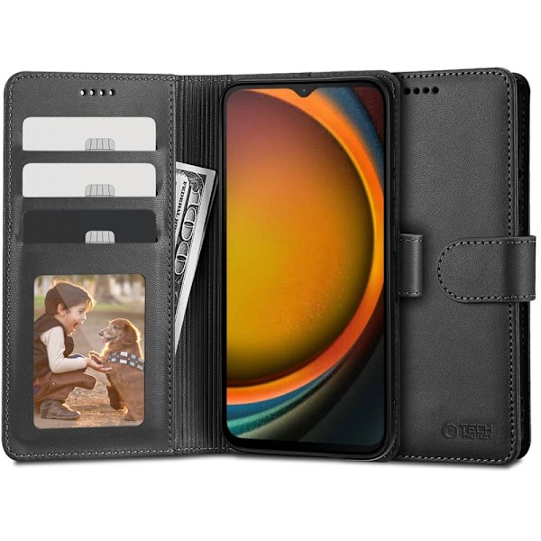 Tech-Protect Galaxy Xcover 7 Læder Cover Sort{sl】