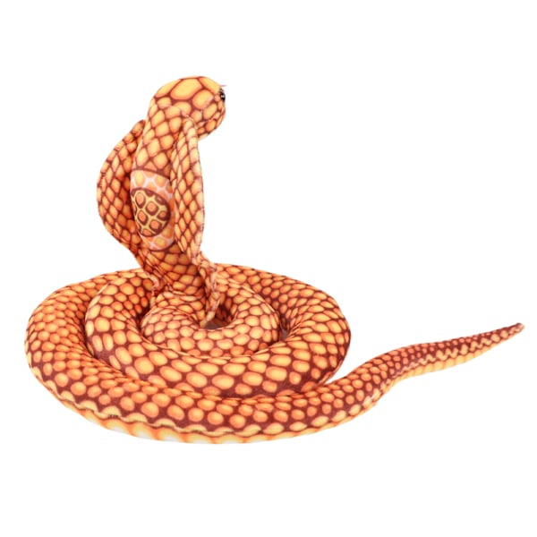 Plush Snake Doll Soft Comfortable Sleeping Pillow Plush Stuffed Snake Doll for Kids Children Yellow