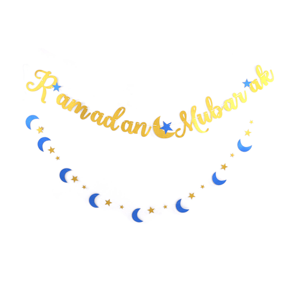 Ramadan Mubarak bannere smukt design Eid Mubarak bannere til vægpejse døre festdekoration