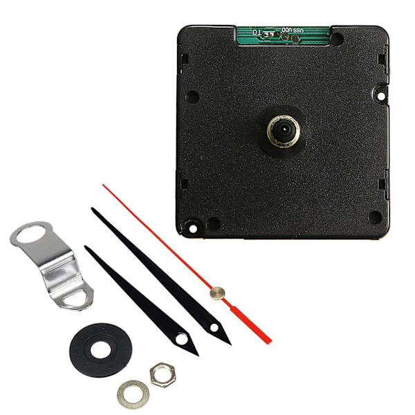 Radiostyrd Tyst Kvarts Väggklocka Rörelsemekanism DIY Klocka Kit DCF Signal Mode för Reparation black