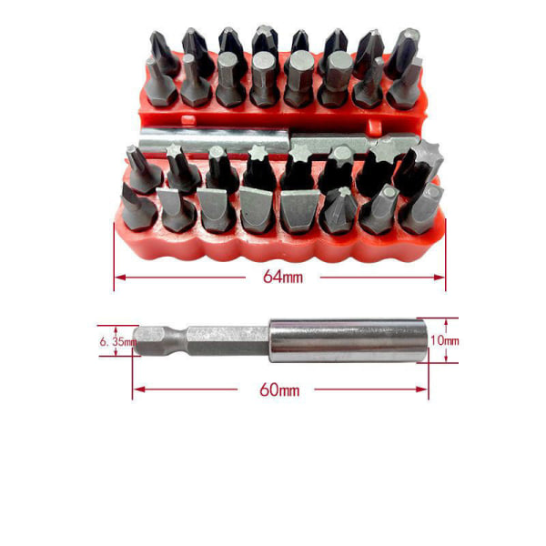 33-delad handborrsats - mångsidiga tillbehör för dina projekt
