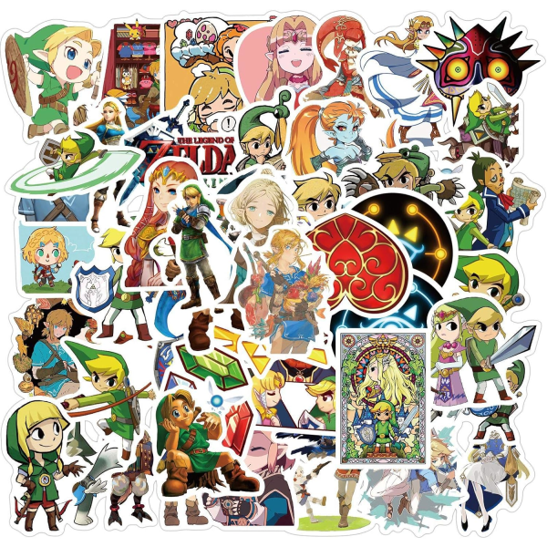 klistermärken 50 stycken vattentäta vinylklistermärken för bärbar dator Legend Of Zelda