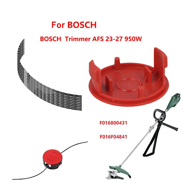 Bosch F016800431 20 kappaleen 3,5 mm:n ruohonleikkuulanka, jossa 2 vaihtokantta, yhteensopiva Bosch AFS 23-37 -ruohonleikkureiden kanssa