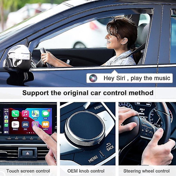 Trådlös Carplay-adapter för Android eller Apple Trådlös Carplay-adapter, Apple Trådlös Carplay-dongel, Plus