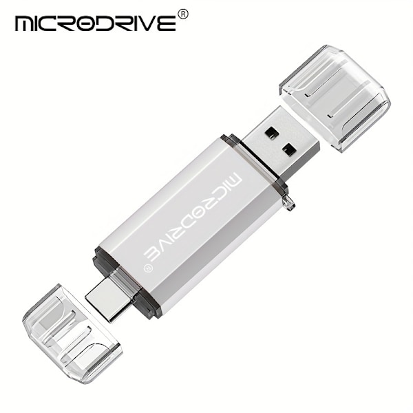 Microdrive 128GB 64GB 32GB 16GB 8GB 4GB USB Typ C Höghastighets USB-minne OTG Pen Drive Type-C