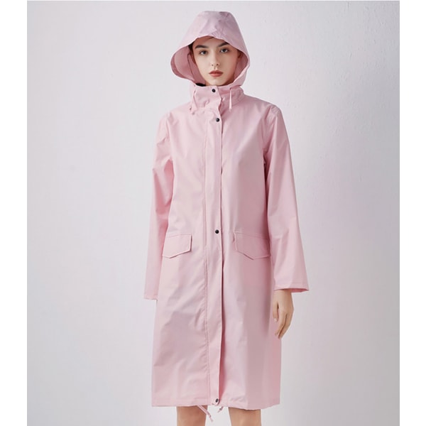 Moderne voksne mænd og kvinder par lange mackintosh pink XXL