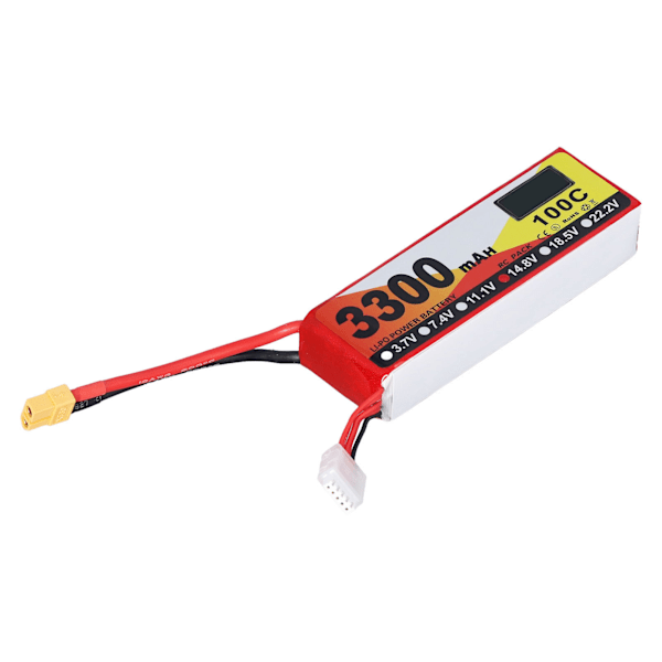 3300mAh Lipo-akku 100C purkautumisnopeus 14.8V 4S XT60-liitin RC-akkuvirta RC-helikopteriin automalliin