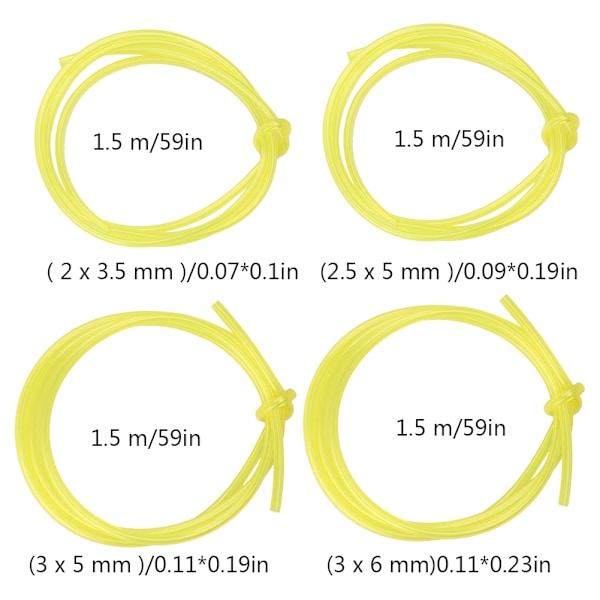 1,5 metrin polttoaineletku (4 kokoa) 8 kpl polttoainesuodattimilla, vaihtosetti