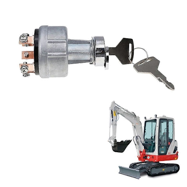 1700100023 1700100052 H806 Tändningslås med 2 nycklar för Takeuchi Grävmaskin Grävmaskin Tändningslås Loc