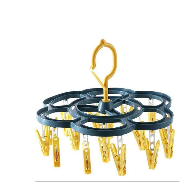 Tumble dryer for suspension with 16 pegs rotating drying carousel