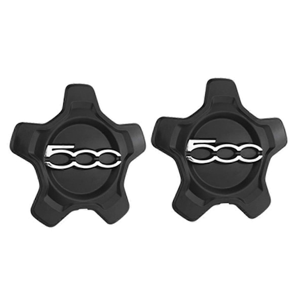 2 st Bilhjul Navkapselskydd för 500X 2016-2022 6AN68LXHAA Dammskydd Biltillbehör 735626311 BlackSilver