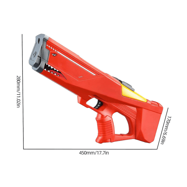 Kraftfulde elektriske vandpistoler til udendørs pool ved stranden Red