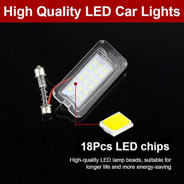 kpl Canbus sopii Fiat 500 / Abarth 500 2007-2016 Xenon valkoinen LED rekisterikilven valo auton valot OEM:51800482
