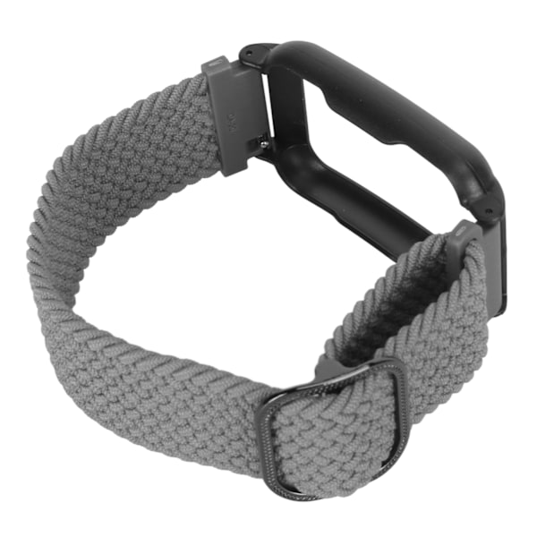 Nylon Watchband Replacemen Wirstband Justerbar Sports Åndbar Watchband med Etui til Oppo Free Grå med Sort Etui