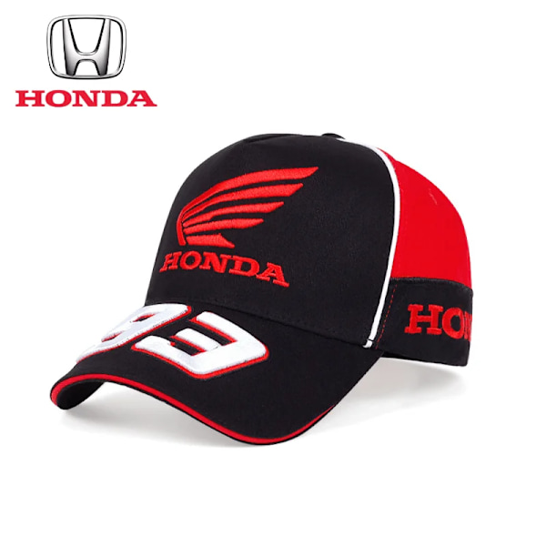 Ny Motorcykelracing 93 Keps för Män och Kvinnor Sommar Mode Broderad Solhatt Utomhussport Hatt Svart