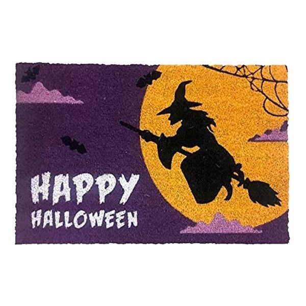 Halloween dörrmattor, halkfria tvättbara SLINomhSLUS utomhSLUS badrum dörrmattor Halloween festdekorationer, 15,7*23,6 tum' 34#