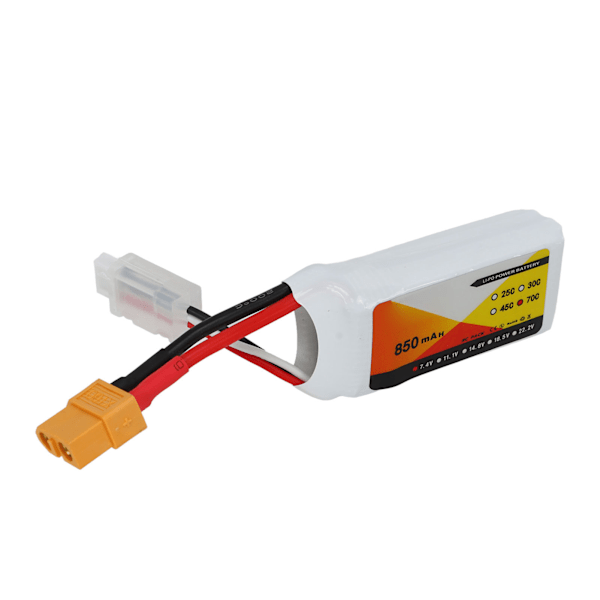 7.4V 850mah 70C 2S Lipo Battery with XT60 Plug Accessory Fit for QAV250 Quadcopter RC Racing Car