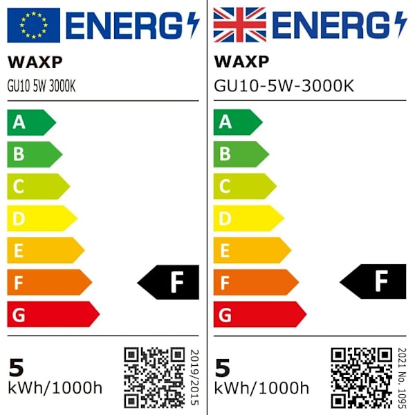 LED Spotlight Lampor Varmvit 5W, 3000K, 365lm, Flimmerfri, Energibesparande Lampor Motsvarande 40-50W GU10 Halogen Spotlight Lampor 10-pack Warm White