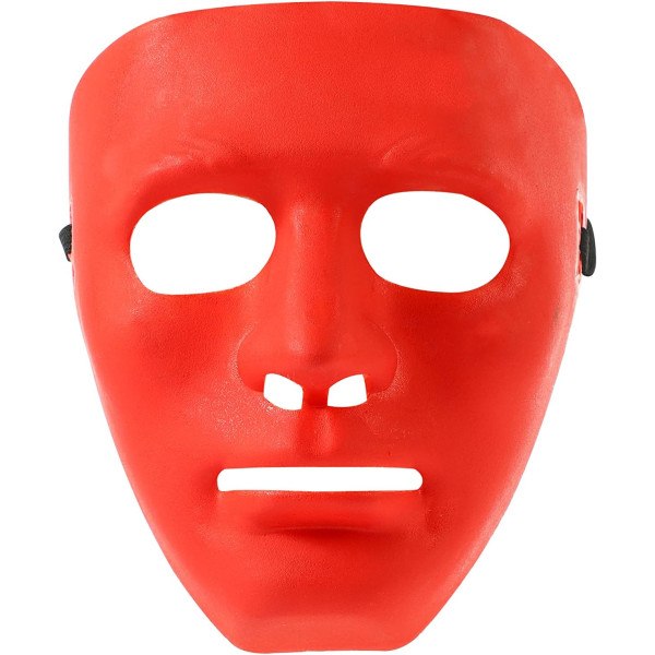 Halloween-mask Vanlig kostym Vuxenoutfit Skrämmande skrämmande skräckfest Ansikte Finklänning Cosplay Red 5 Masks